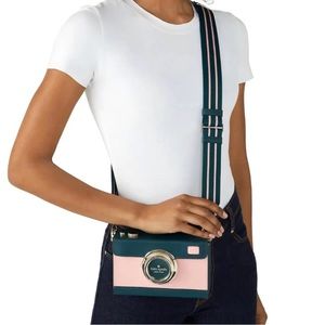 Kate Spade Oh Snap Camera Crossbody Donut Pink Multi
